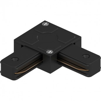 Коннектор угловой однофазный для шинопровода, черный, FERON LD1007