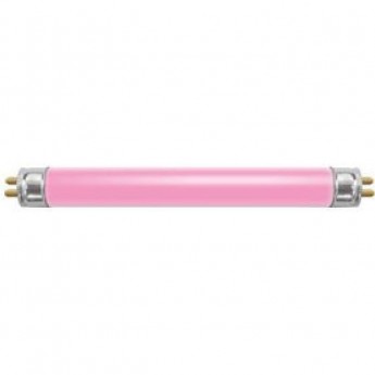 Лампа люминесцентная двухцокольная, 8W T4 G5 розовая, FERON EST13 03019