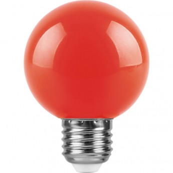 Лампа светодиодная FERON LB-371 Шар E27 3W красный 25905