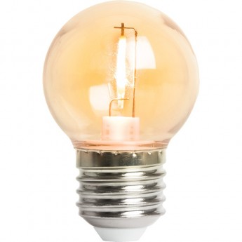 Лампа светодиодная FERON LB-383 шарик прозрачный E27 2W оранжевый