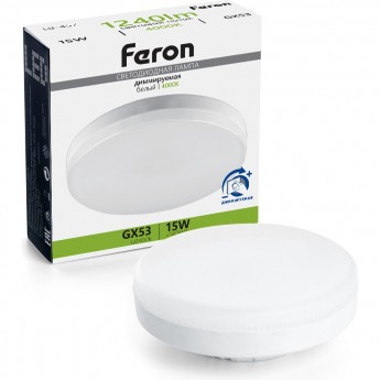 Лампа светодиодная FERON LB-457 GX53 15W 230V 4000K диммируемая