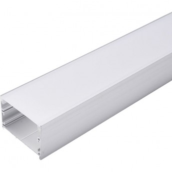 Профиль алюминиевый накладной "Линии света", серебро, FERON CAB257