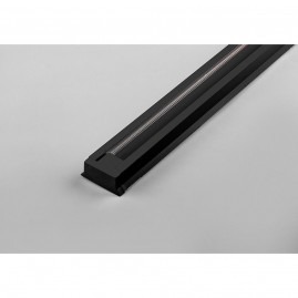 Шинопровод для трековых однофазных светильников FERON, черный, 1м, в наборе токоввод, заглушка, крепление, CAB1003