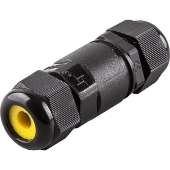 Соединитель-коннектор для проводов FERON LD520, 3-контактный, водонепроницаемый, черный