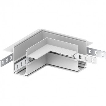 Соединитель угловой для низковольтного встраиваемого шинопровода FERON LD2004 белый