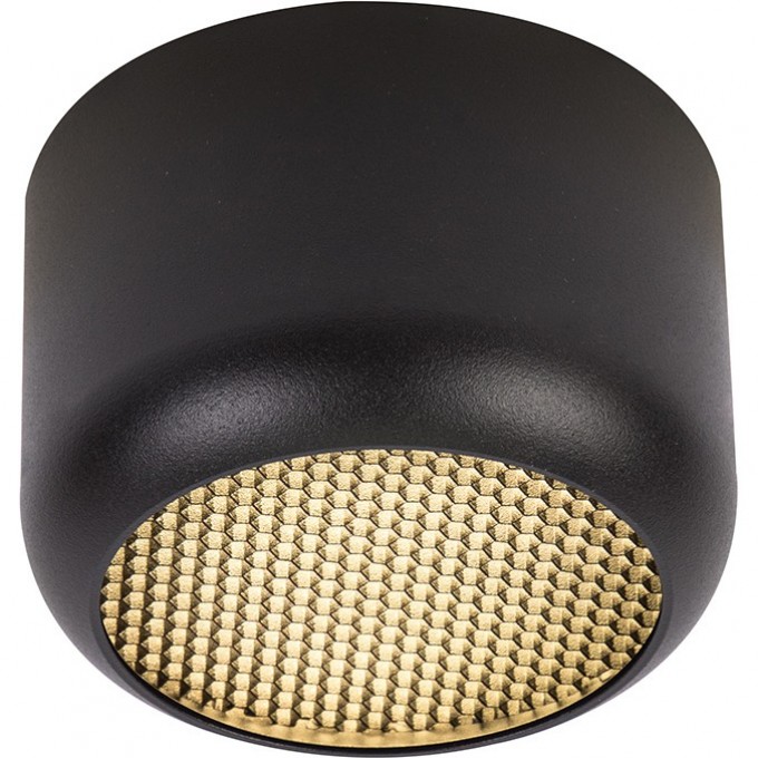 Светильник потолочный Feron HL364 Barrel ECHO 12W, 230V, GX53, чёрный, с антибликовой сеточкой 48398