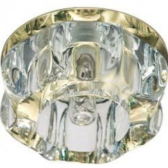 Светильник потолочный FERON JCD9 35W G9 прозрачный,золото, JD159