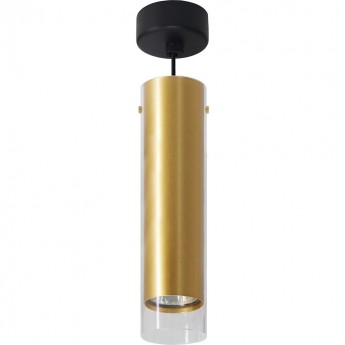 Светильник потолочный FERON ML1898 BARREL LUMINA LEVITATION на подвесе MR16 35W 230V, золото, черный, 55*200