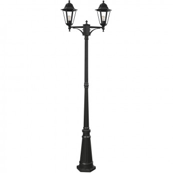 Светильник садово-парковый FERON 6214/PL6214 столб 2*100W E27 230V, черный