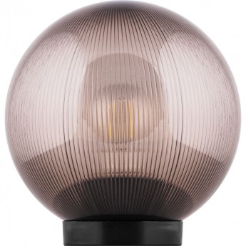 Светильник садово-парковый FERON НТУ 02-60-205 шар ПМАА E27 230V, призма дымчатый