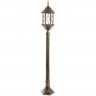 Светильник садово-парковый FERON PL126 шестигранный столб 60W E27 230V, черное золото 11348