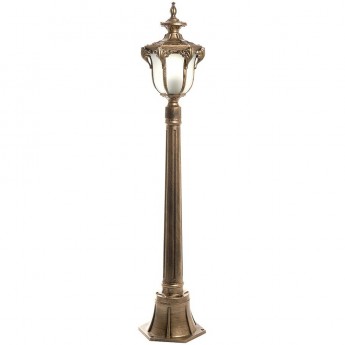 Светильник садово-парковый FERON PL4046 шестигранный столб 60W 230V E27, черное золото