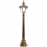 Светильник садово-парковый FERON PL4046 шестигранный столб 60W 230V E27, черное золото 11426