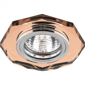 Светильник встраиваемый FERON DL8020-2/8020-2 потолочный MR16 G5.3 коричневый