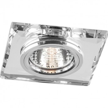 Светильник встраиваемый FERON DL8150-2 потолочный MR16 G5.3 серебристый 18637