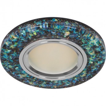 Светильник встраиваемый с белой LED подсветкой FERON 8585-2 потолочный MR16 G5.3 черный