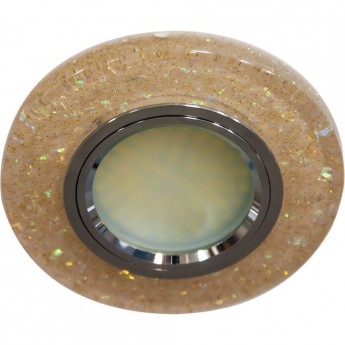 Светильник встраиваемый с белой LED подсветкой FERON 8585-2 потолочный MR16 G5.3 желтый