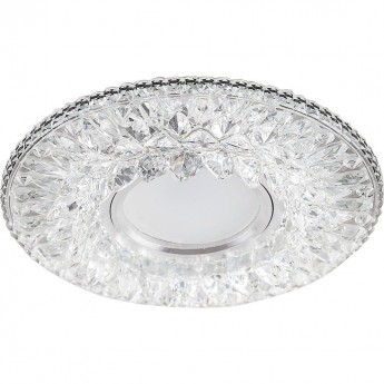 Светильник встраиваемый с LED подсветкой FERON CD942 потолочный MR16 G5.3 прозрачный