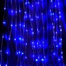 Светодиодная гирлянда FERON CL28 занавес Водопад 3*3м+3м 230V синий, статичная, c питанием от сети, прозрачный шнур 48606