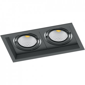 Светодиодный светильник FERON AL202 карданный 2x20W 4000K 35 градусов ,черный