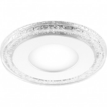 Светодиодный светильник FERON AL2330 встраиваемый 9W 4000K с синей подсветкой, белый