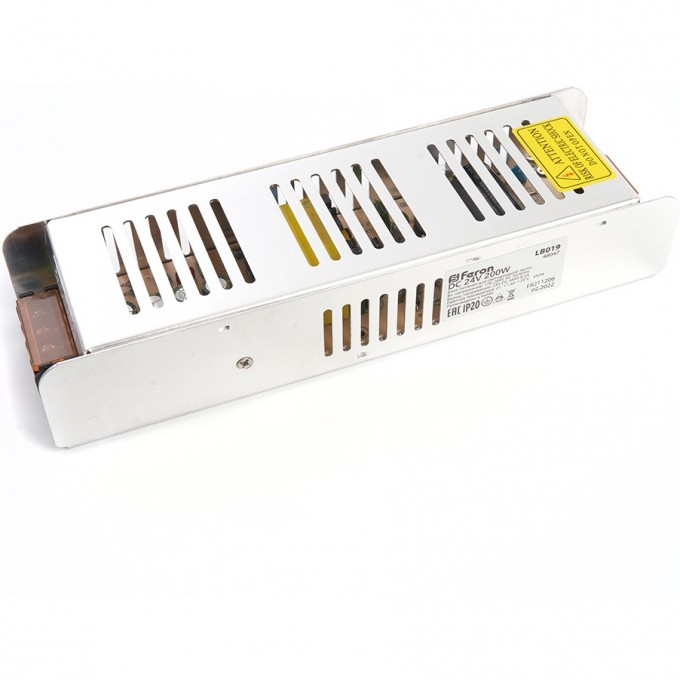 Трансформатор FERON электронный для светодиодной ленты 200W 24V (драйвер), LB019 48047