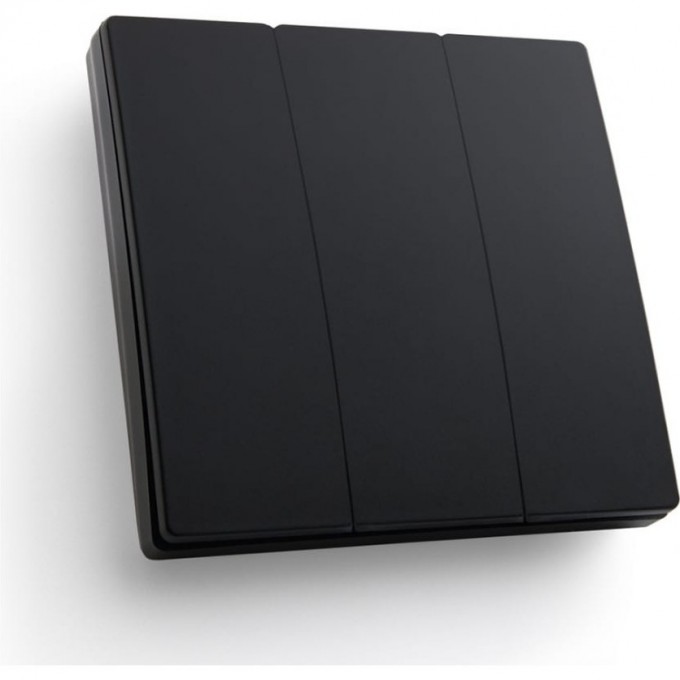 Выключатель беспроводной FERON TM83, 230V, 500W, трехклавишный, черный 41724